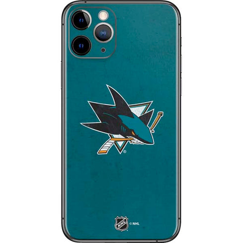 NHL San Jose Sharks Distressed iPhone 11 Pro Skin